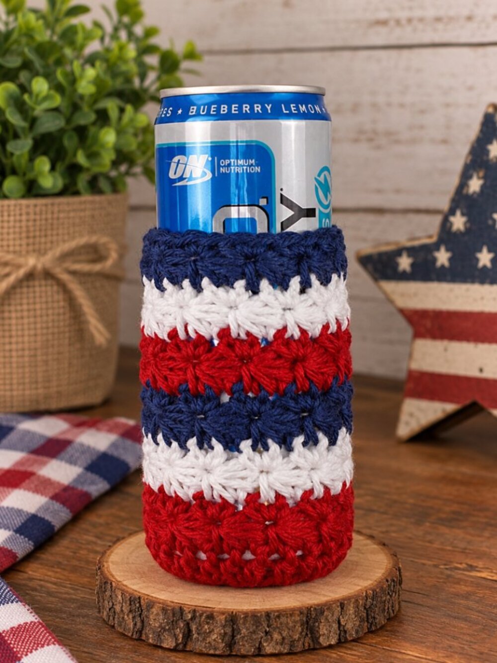 Crochet Can Koozie Set - Picture 2 of 3